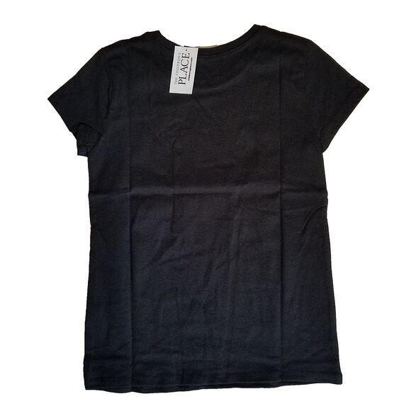 The Children's Place Short Sleeve T-Shirt Girls S (5/6) Dad Daughter Squad Black - Picture 2 of 2